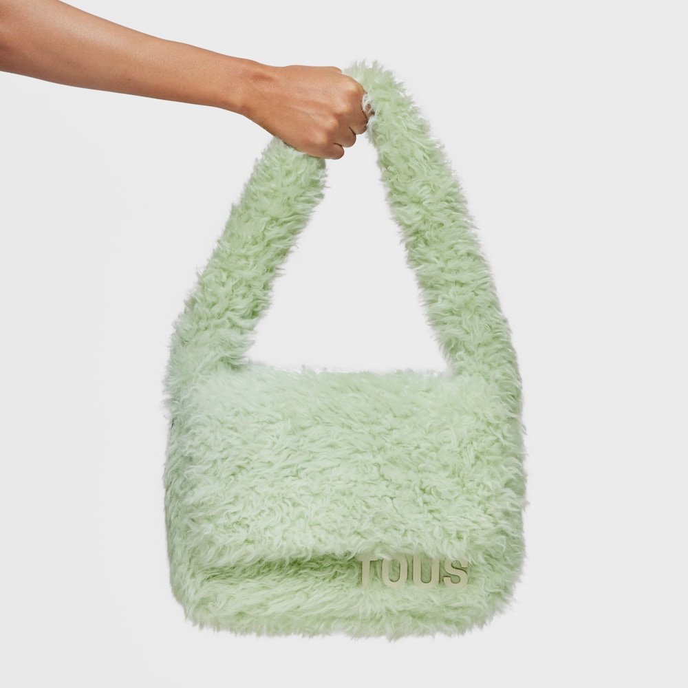 Borsa a tracolla media verde menta TOUS Carol Warm