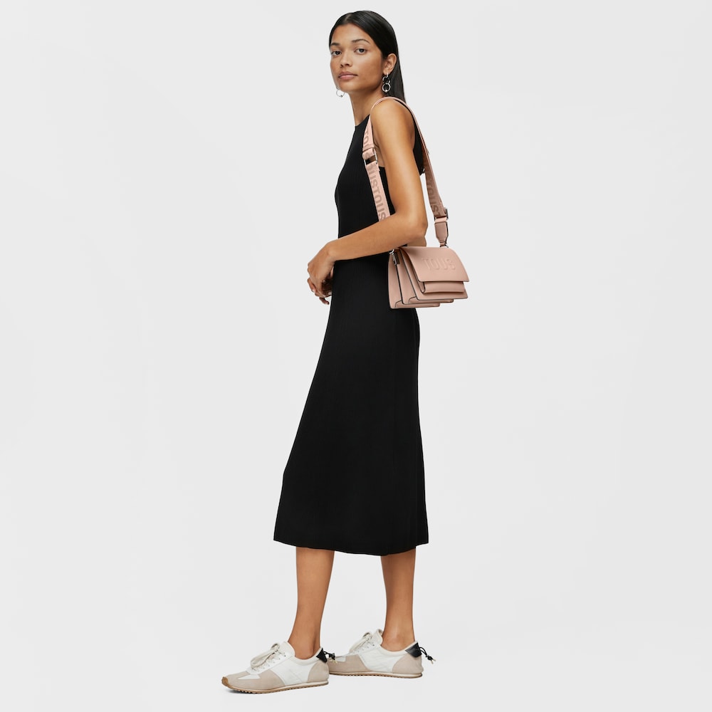 Small taupe TOUS La Rue New Audree Crossbody bag image number 4