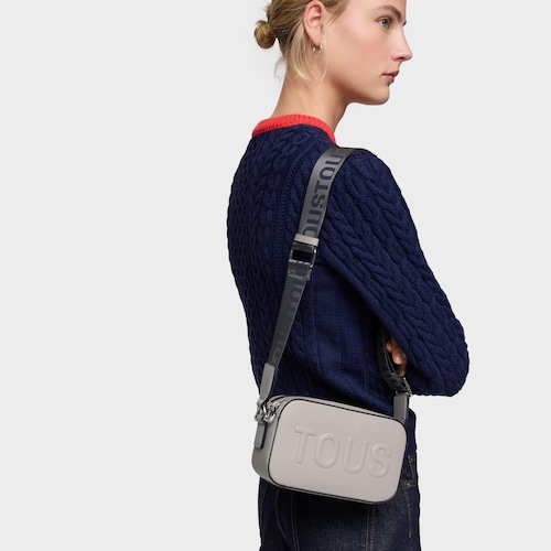Torebka przez ramię typu reporter TOUS La Rue New w kolorze szarym