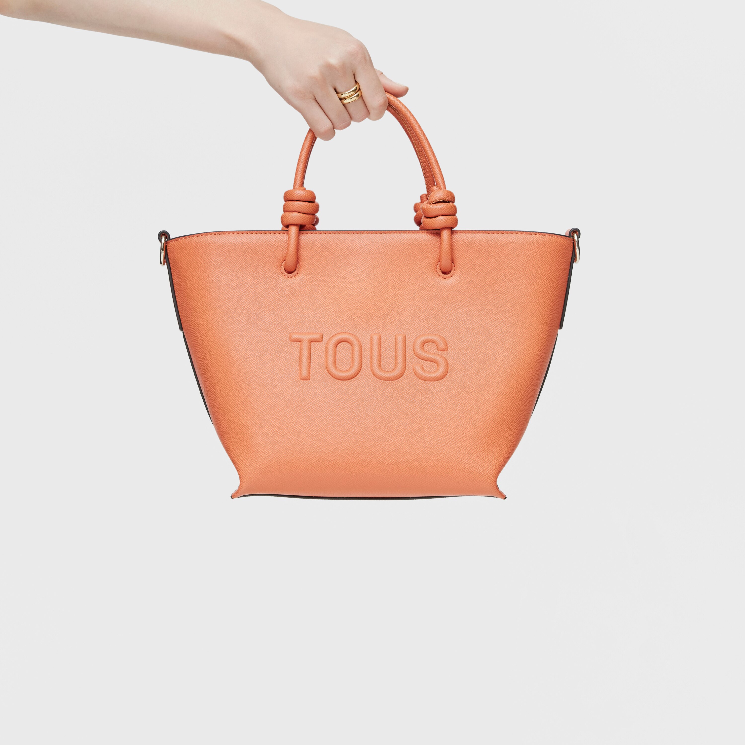 ★TOUT Y EST★ Square Bag Orange sq-or Small orange TOUS La Rue New Tote bag | TOUS