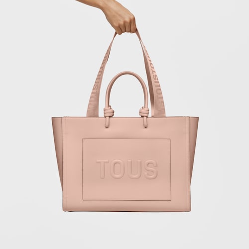 Large taupe TOUS La Rue New Amaya Shopping bag