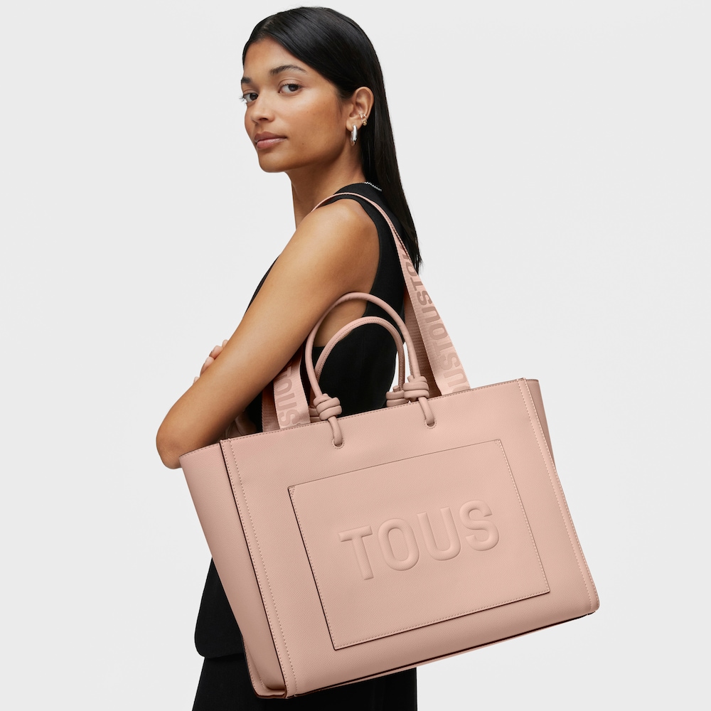 Large taupe TOUS La Rue New Amaya Shopping bag image number 5