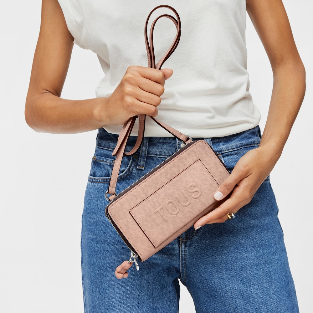 Taupe TOUS La Rue New Wallet-Cellphone case