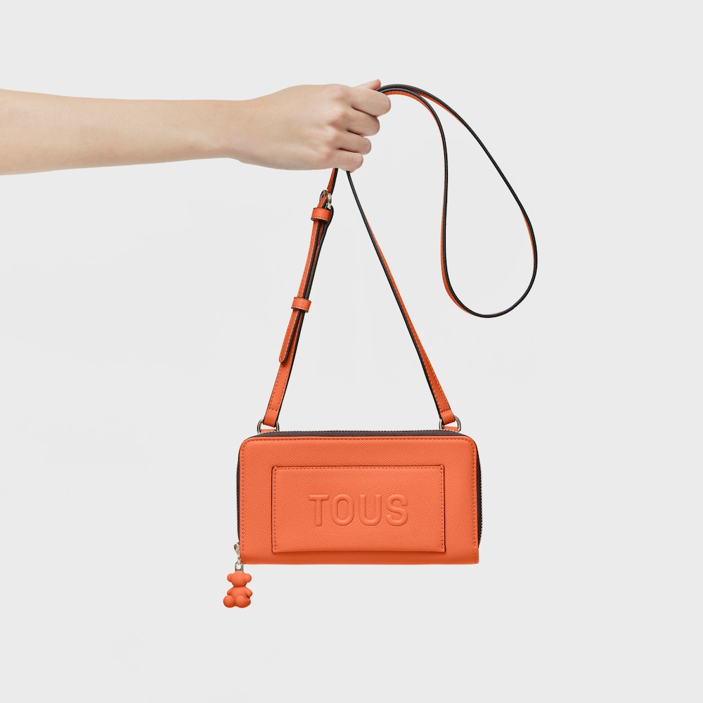 Billetera portam&oacute;vil naranja TOUS La Rue New