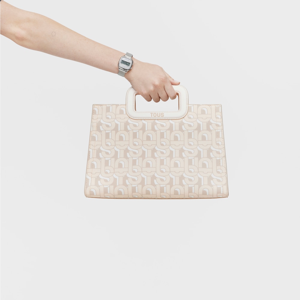 Shopper mitj&agrave; Amaya beix TOUS MANIFESTO