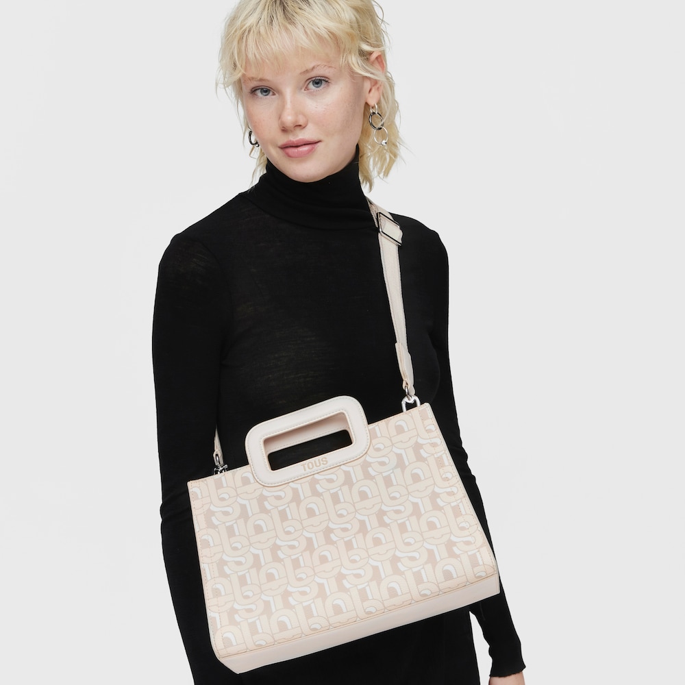 Shopper mitj&agrave; Amaya beix TOUS MANIFESTO