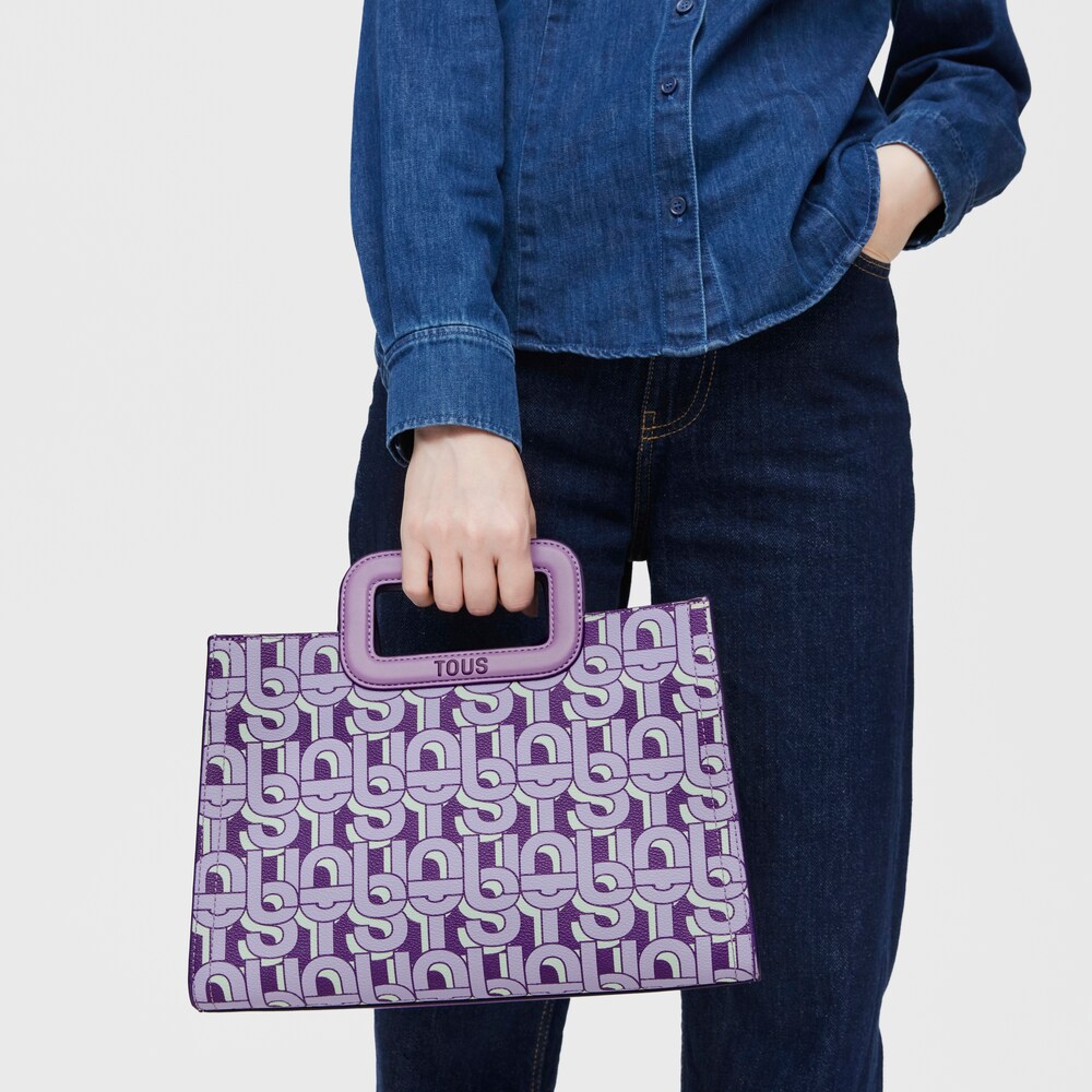 Shopper mediano Amaya malva TOUS MANIFESTO image number 4