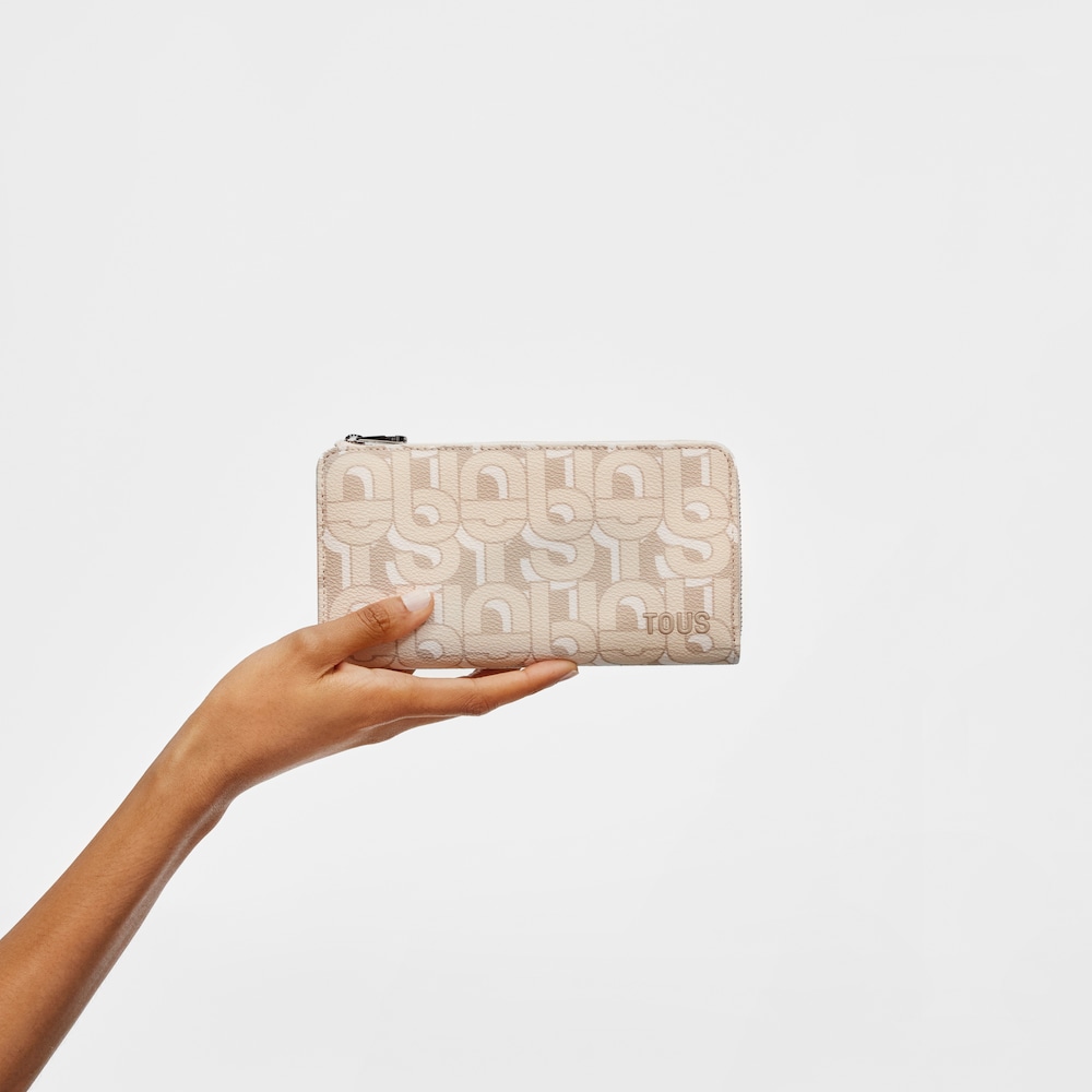 Billetera beige TOUS MANIFESTO
