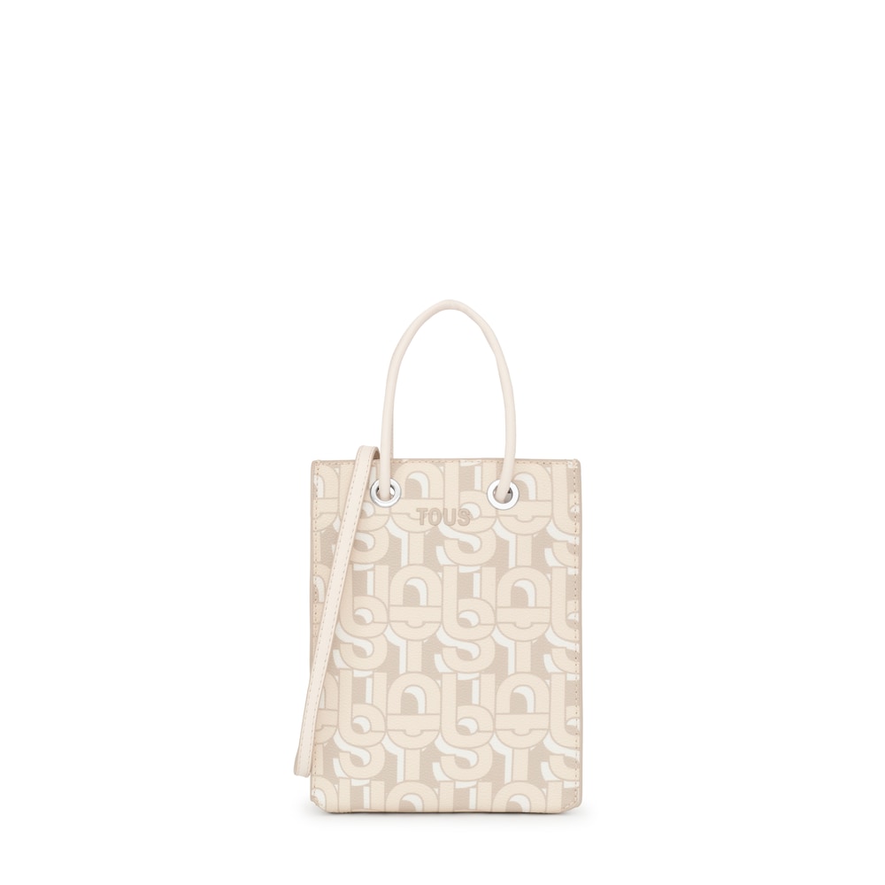 Mini bolso beige TOUS MANIFESTO