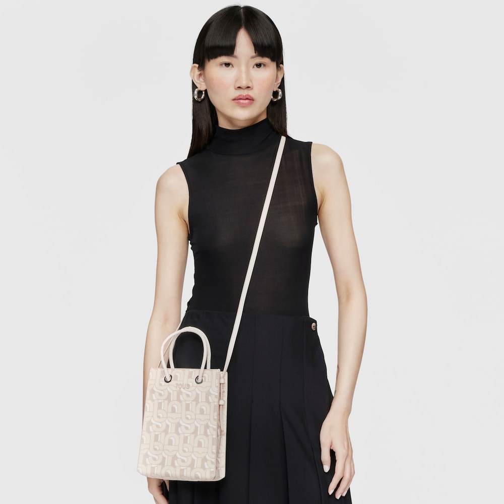 Mini bolso beige TOUS MANIFESTO