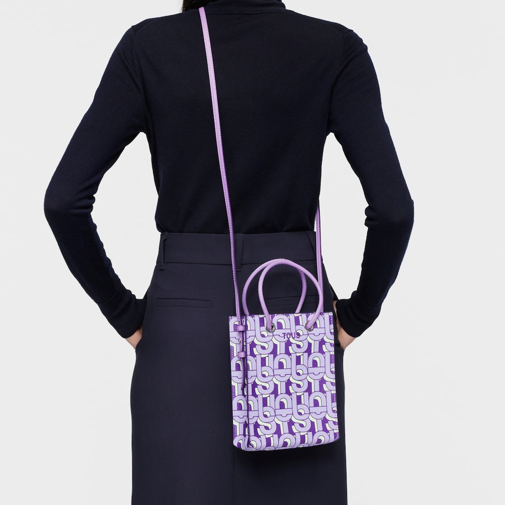 Mini bolso malva TOUS MANIFESTO