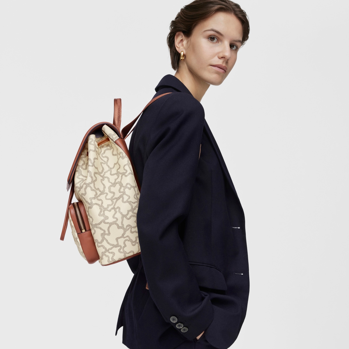 Beige Kaos Icon Backpack