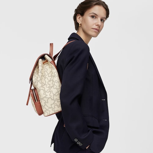 Beige Kaos Icon Backpack