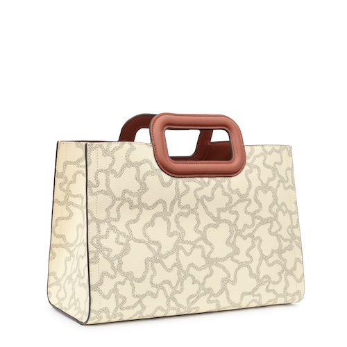 Shopper mediano Amaya beige Kaos Icon