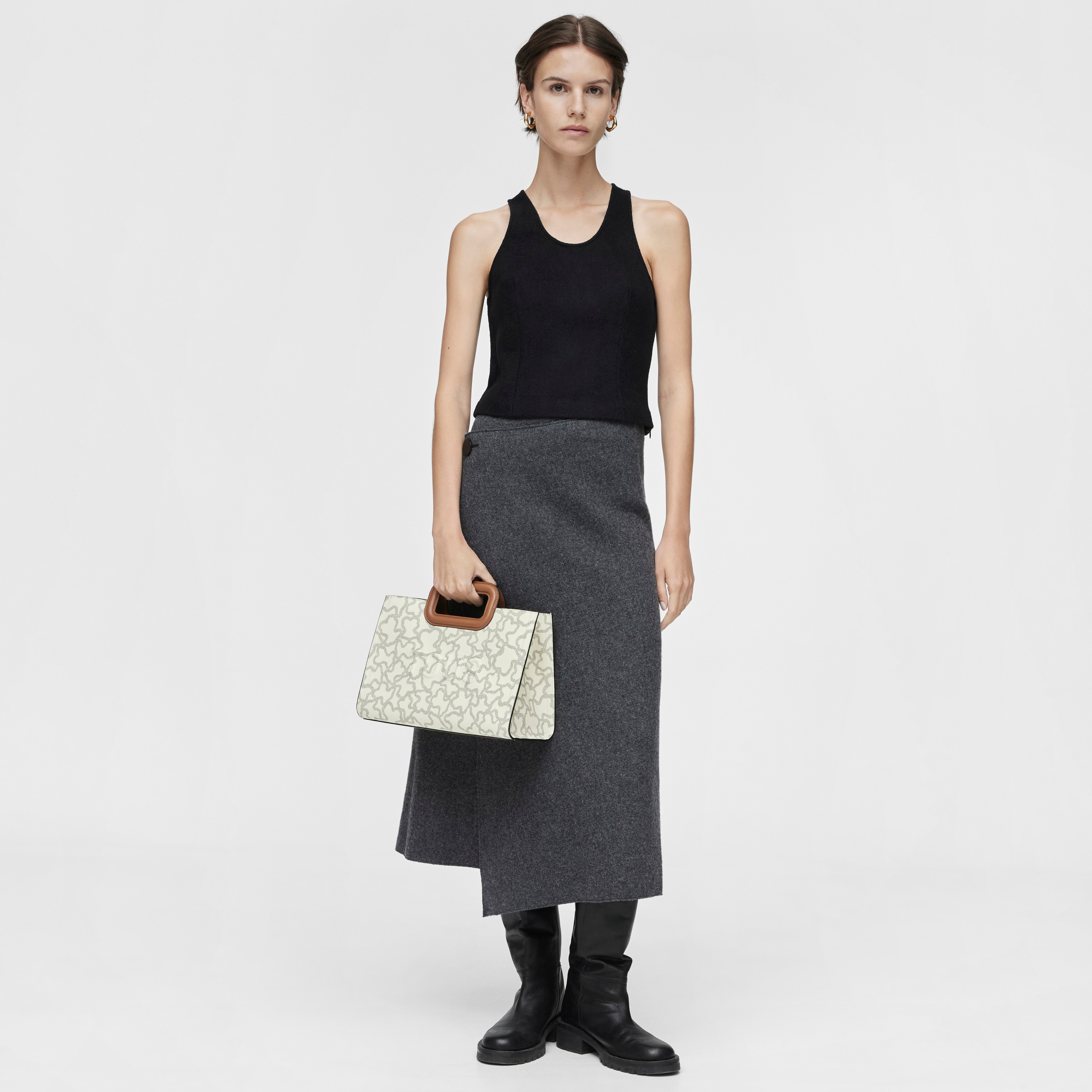 beige Kaos Icon Amaya Shopping bag