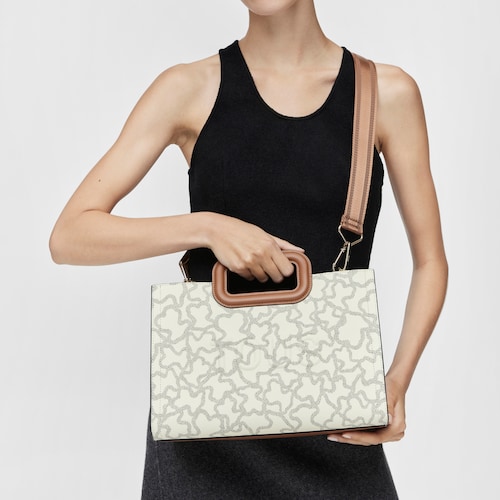Shopper mediano Amaya beige Kaos Icon
