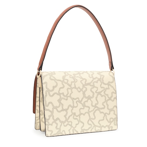 Bandolera mediana Audree beige Kaos Icon