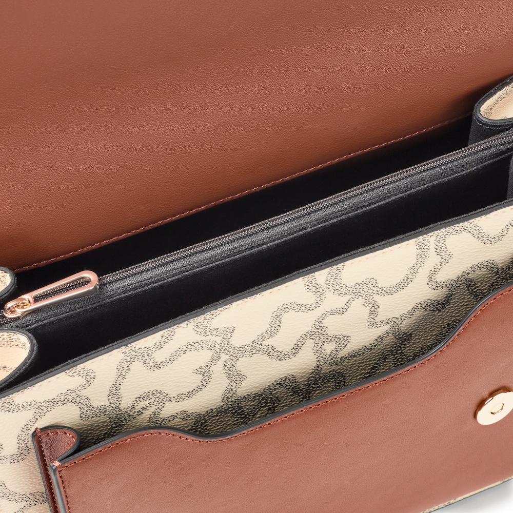 Stredne veľk&aacute; b&eacute;žov&aacute; Crossbody kabelka Kaos Icon&nbsp;Audree