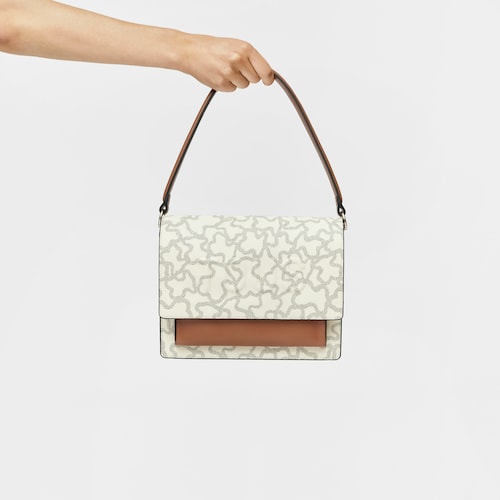 Bandolera mediana Audree beige Kaos Icon