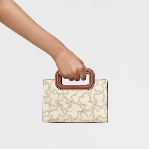 Mini bandolera beix Kaos Icon