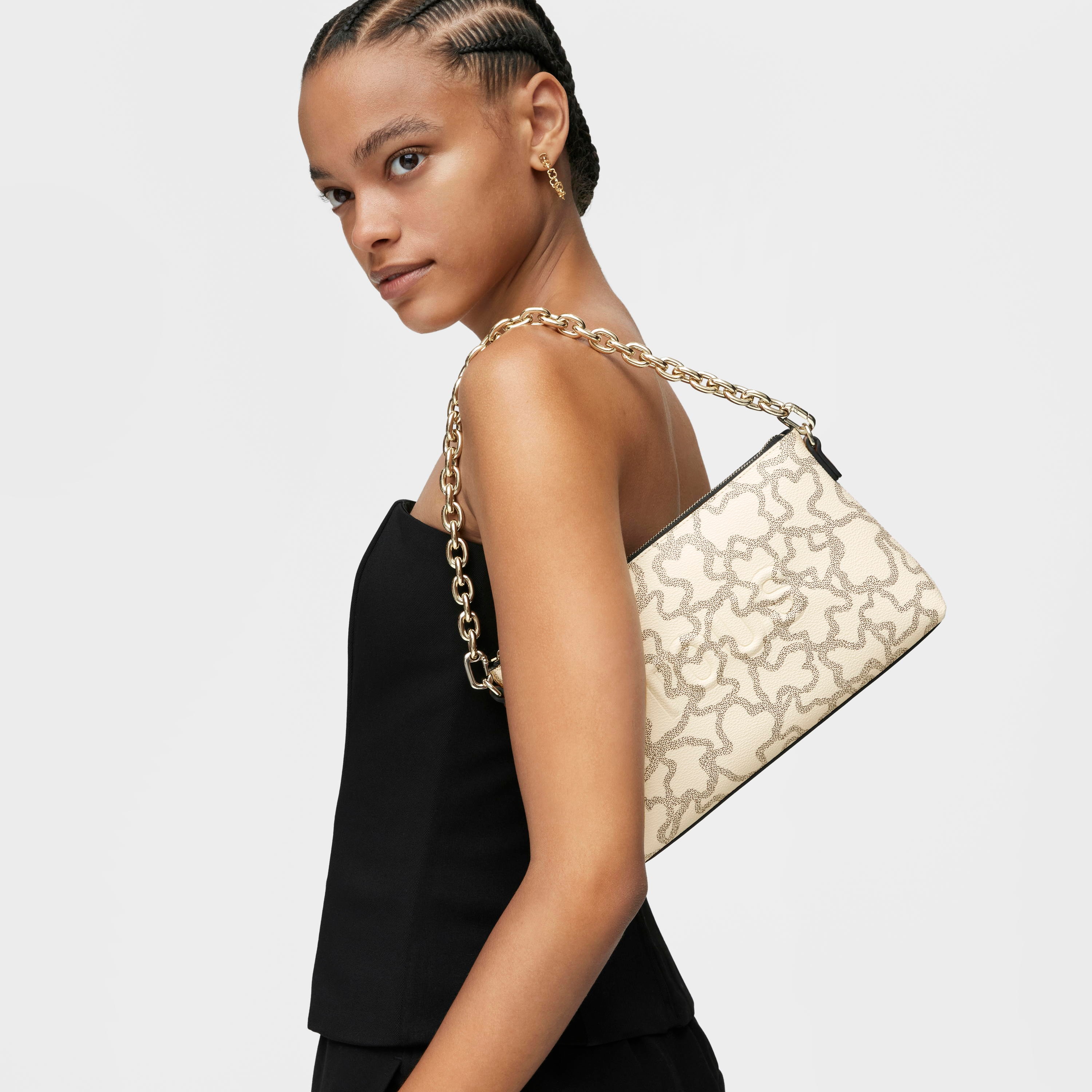 Beige Kaos Icon Clutch