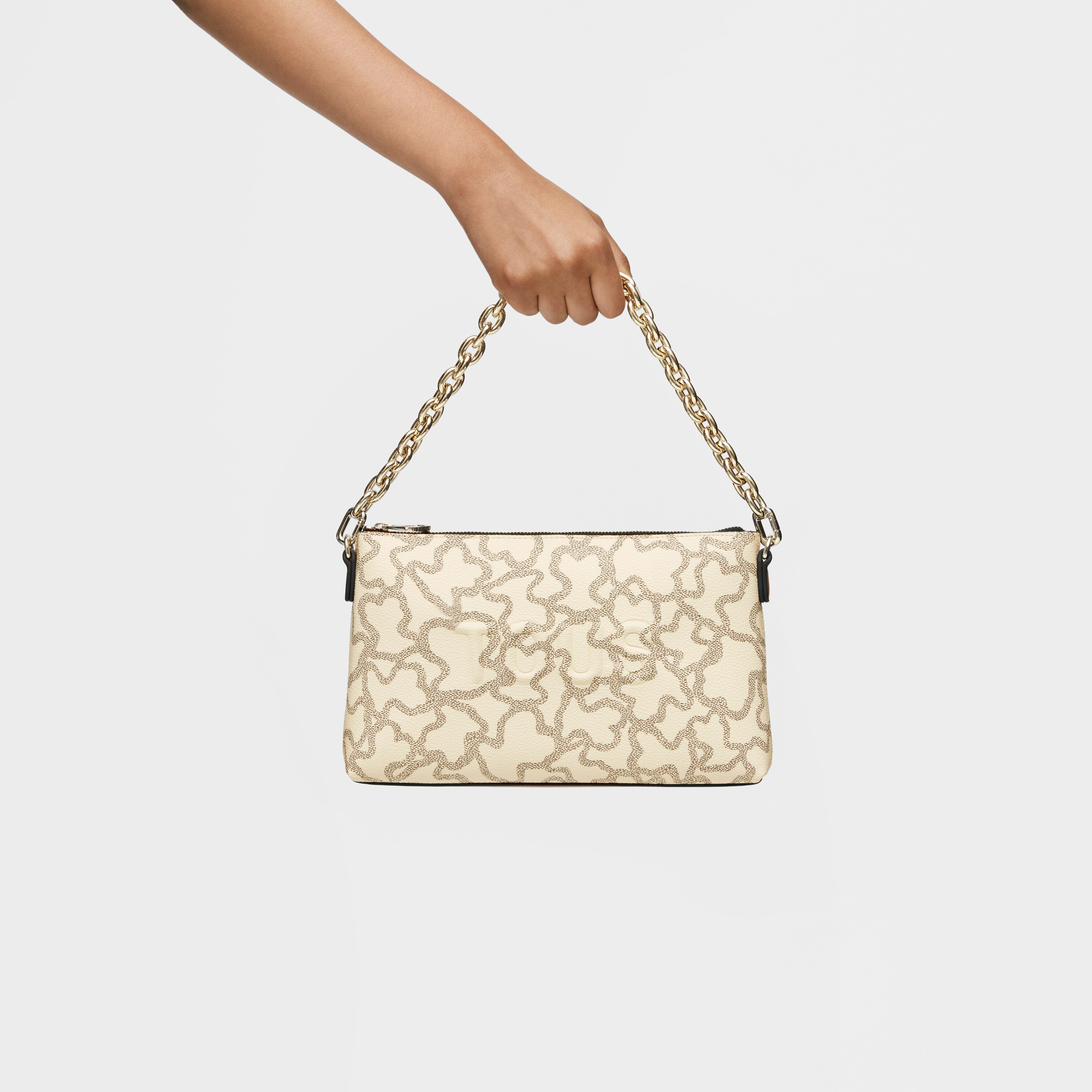Beige Kaos Icon Clutch