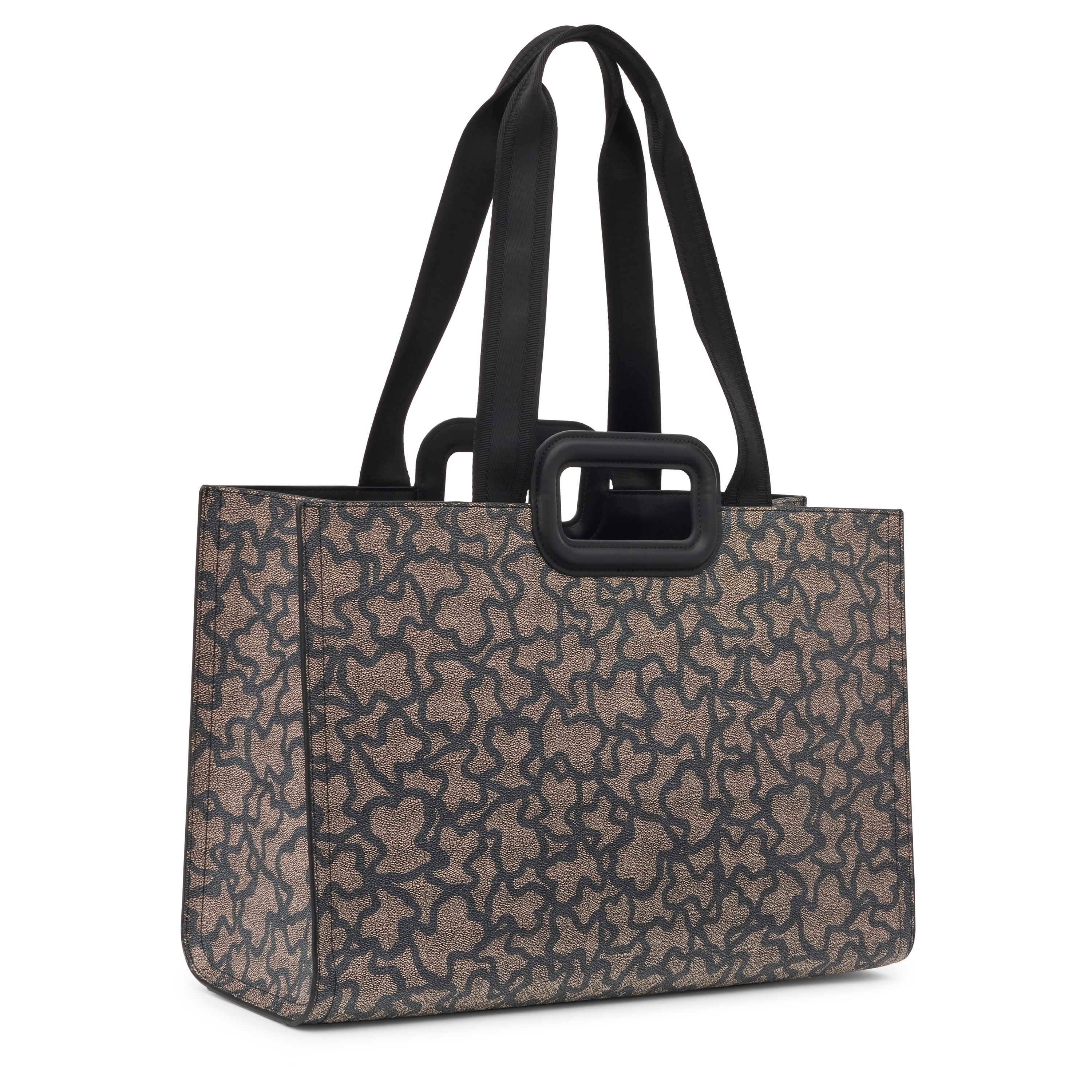 Large black Kaos Icon Amaya Shopping Bag