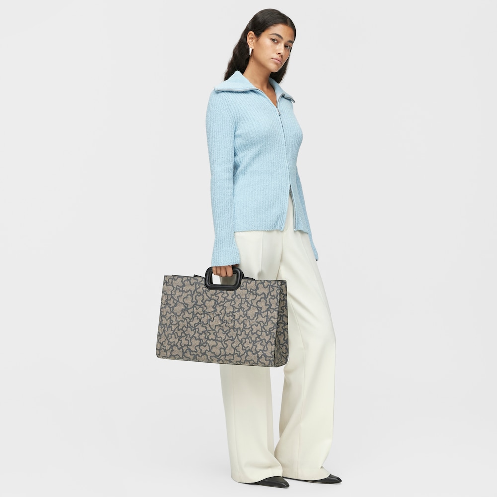 Shopper grande Amaya negro Kaos Icon