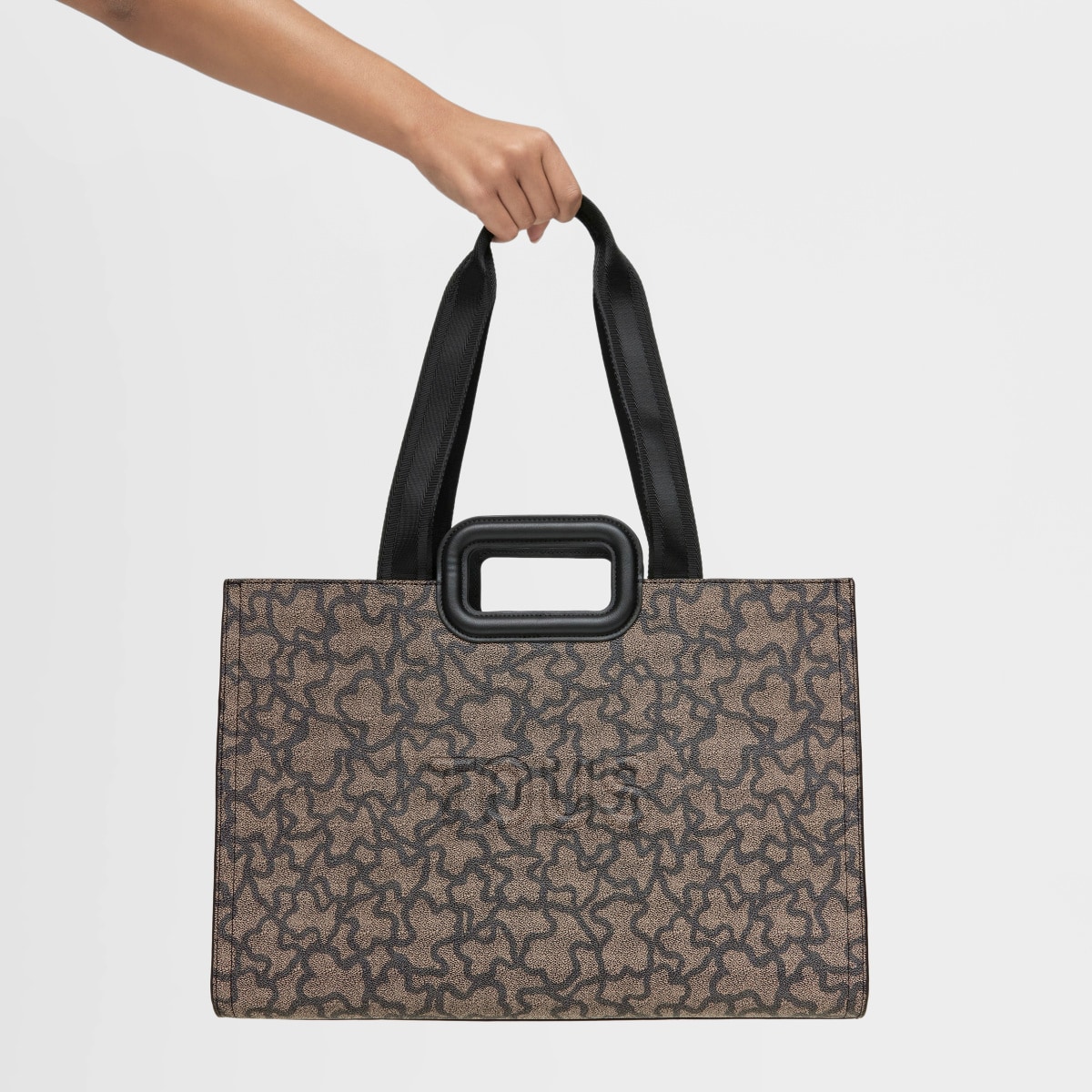 Large black Kaos Icon Amaya Shopping Bag