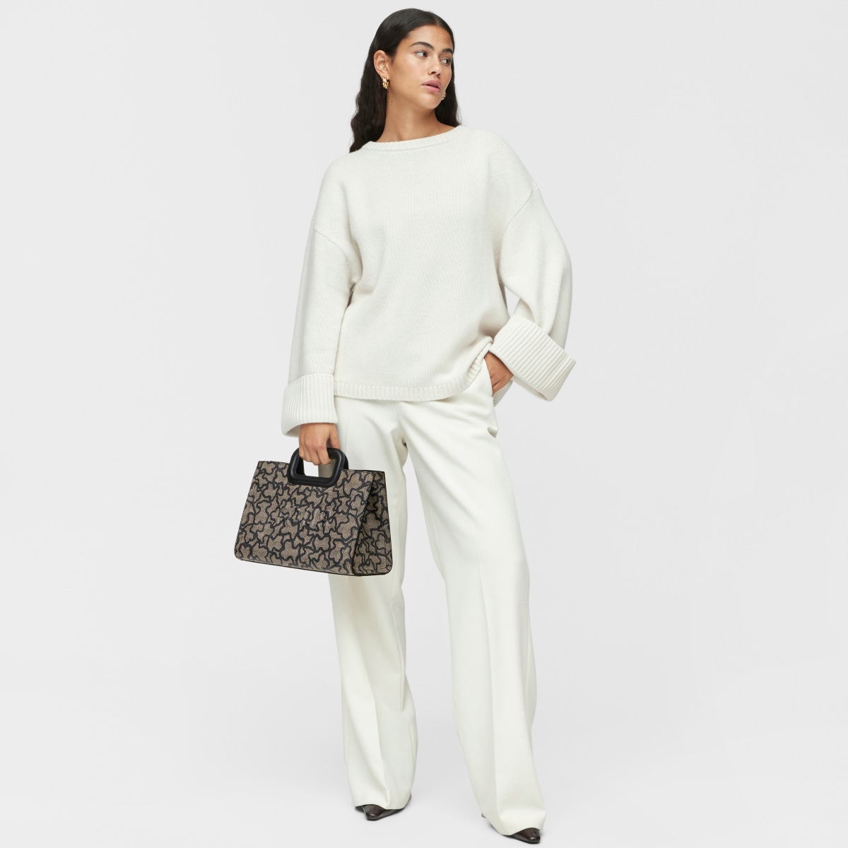 Medium black Kaos Icon Amaya Shopping Bag