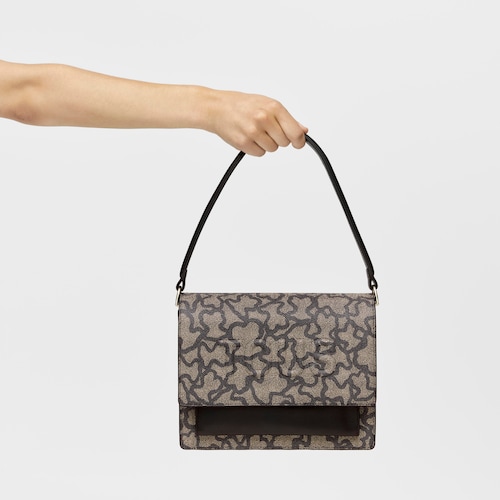 Mala de tiracolo m&eacute;dia Audree Kaos Icon preta