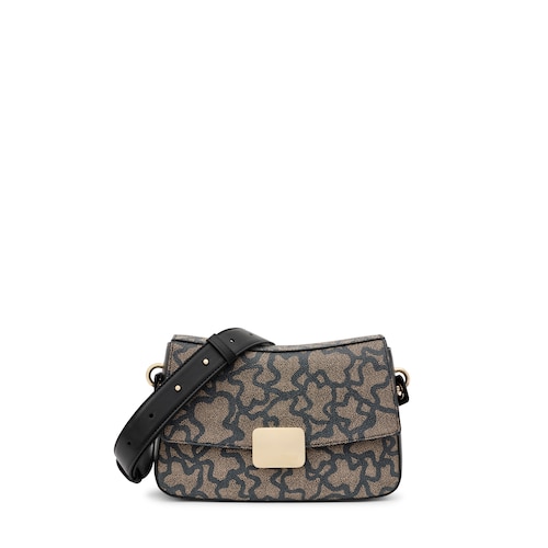 Small black Kaos Icon Crossbody bag