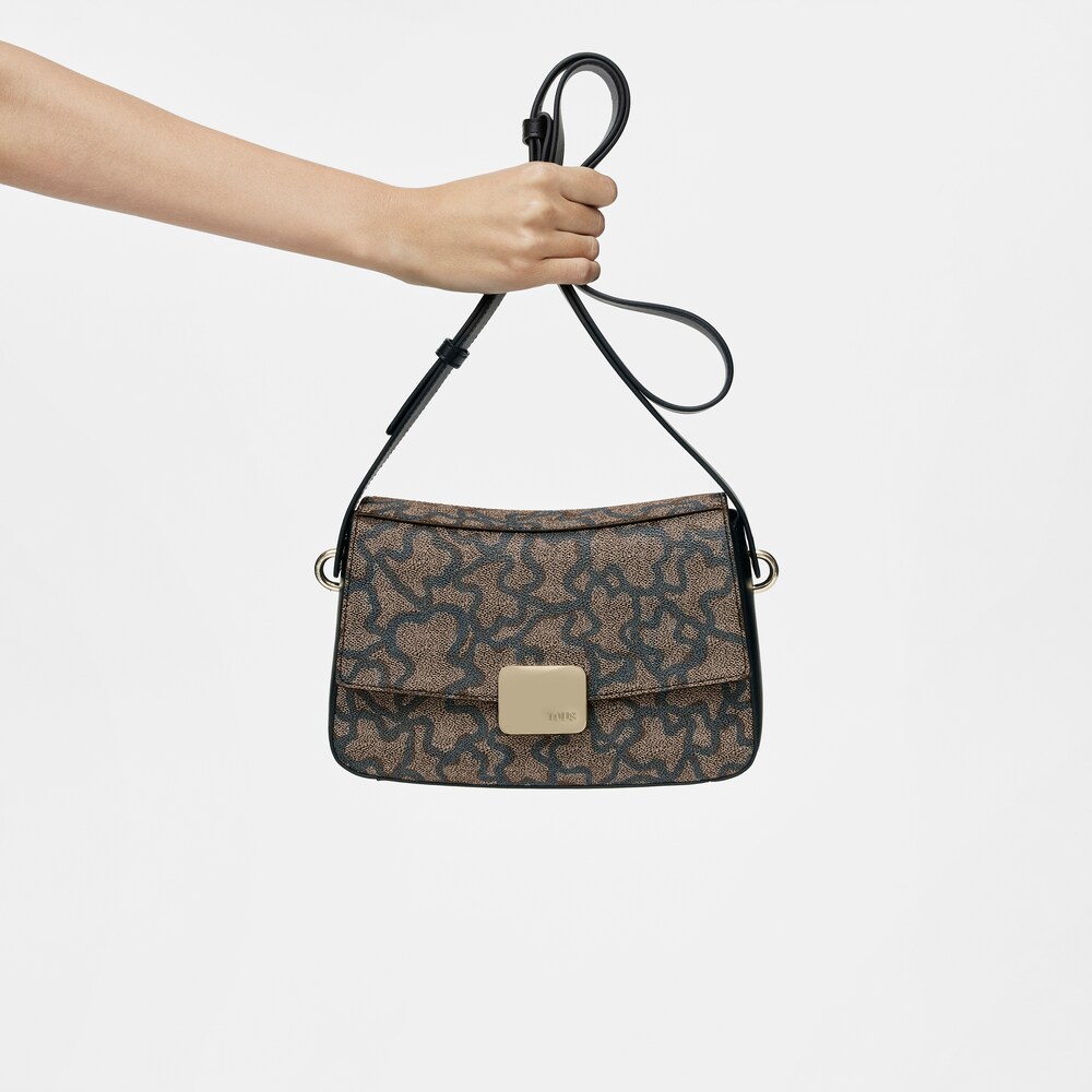 Bandolera peque&ntilde;a negra Kaos Icon