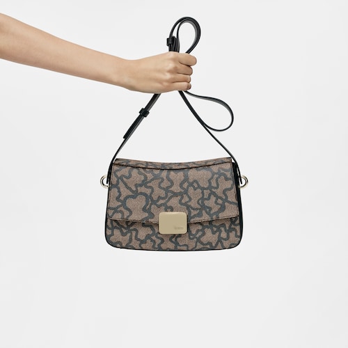 Small black Kaos Icon Crossbody bag