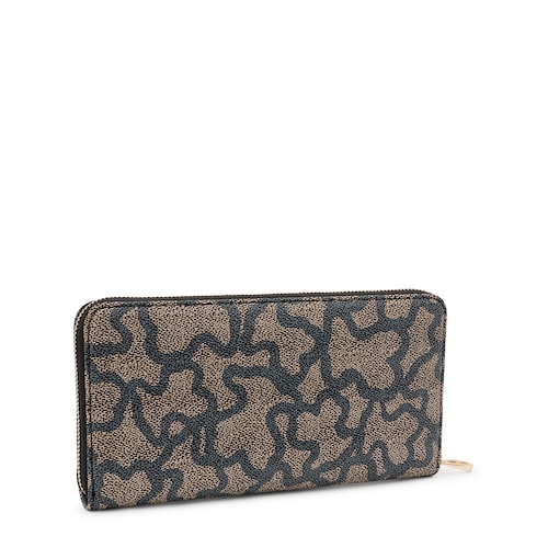 Billetera negra Kaos Icon