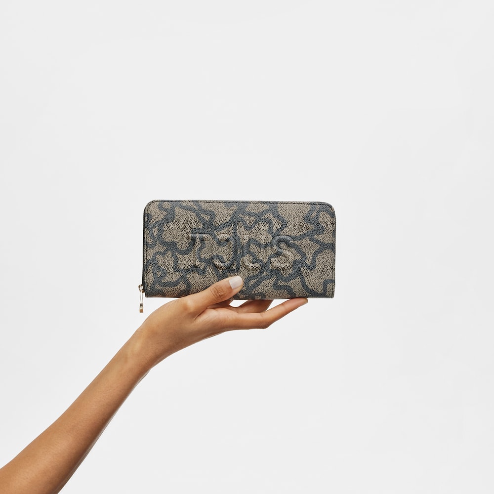 Billetera negra Kaos Icon