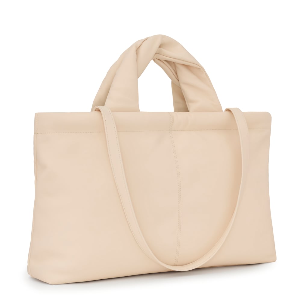 Beige leather Shopping bag TOUS Dolsa image number 1
