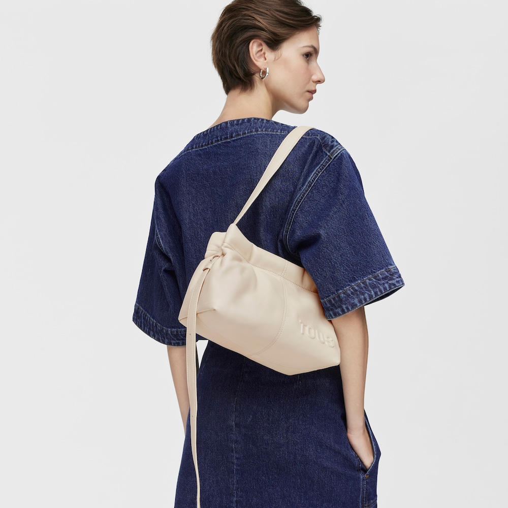 Beige leather Crossbody bag TOUS Dolsa