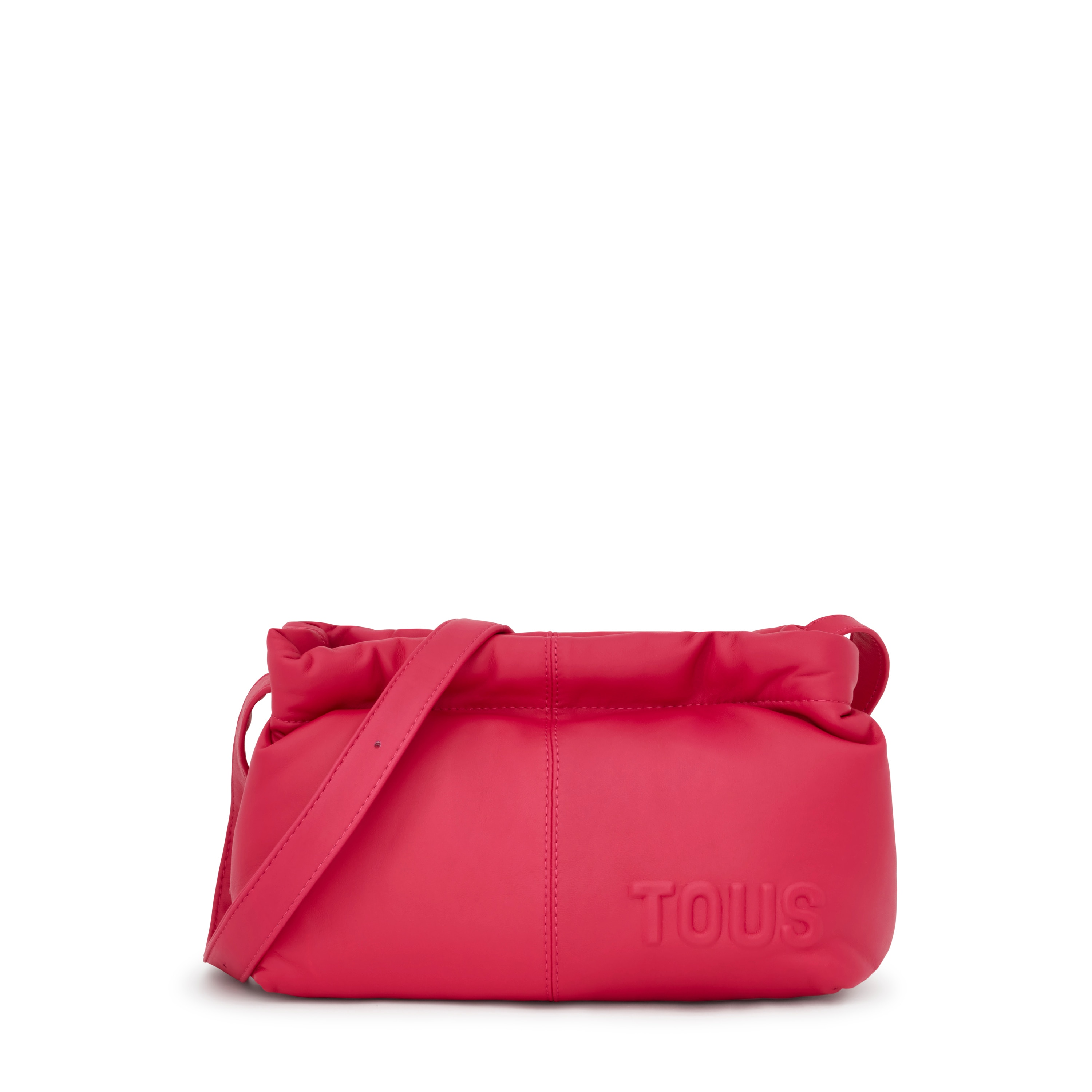 Fuchsia-colored leather Crossbody bag TOUS Dolsa