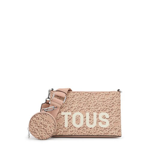 Taupe-colored Flat Crossbody bag Kaos Mini Evolution image number 0