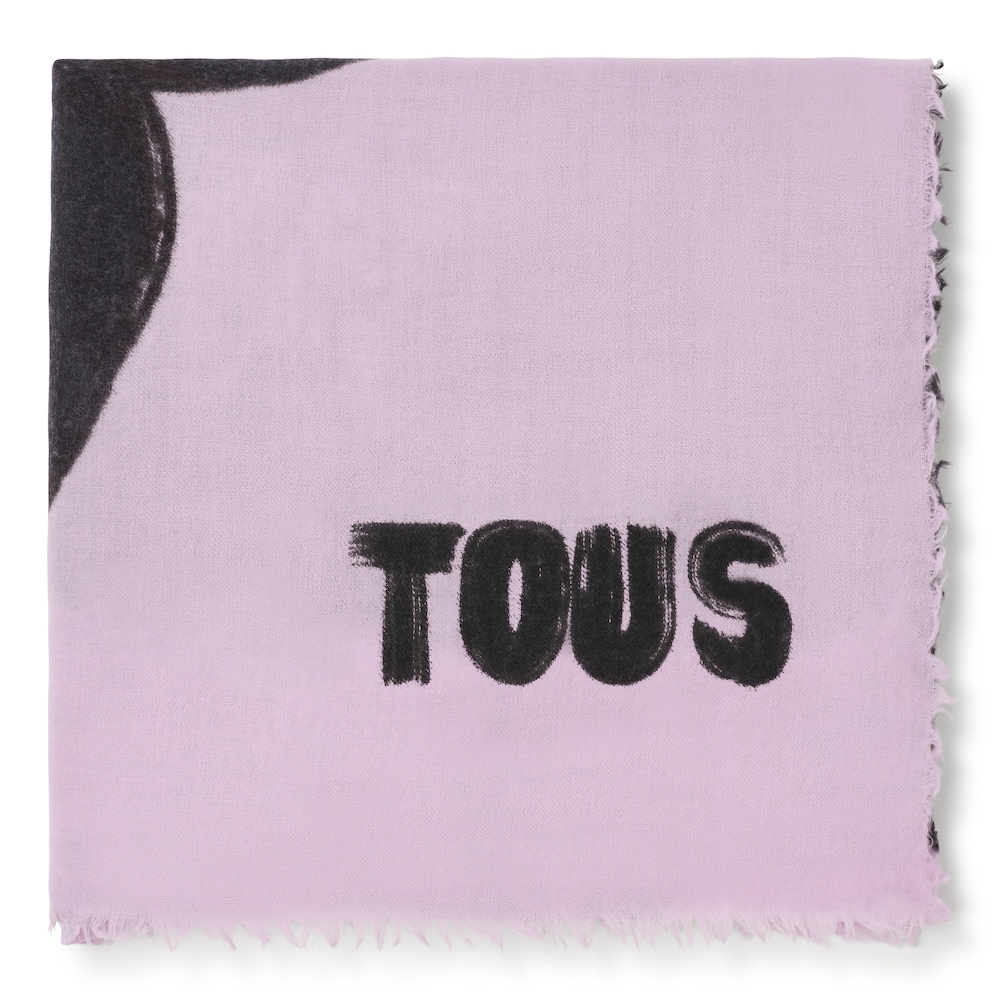 Foulard de lana malva TOUS Gummies image number 0