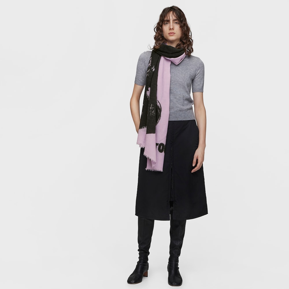 Foulard de lana malva TOUS Gummies