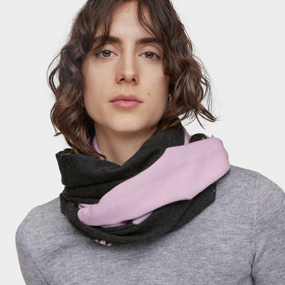 Foulard de lana malva TOUS Gummies