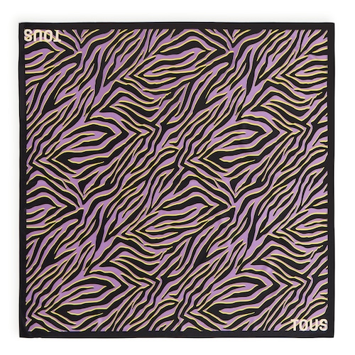 Black TOUS Zebra Foulard