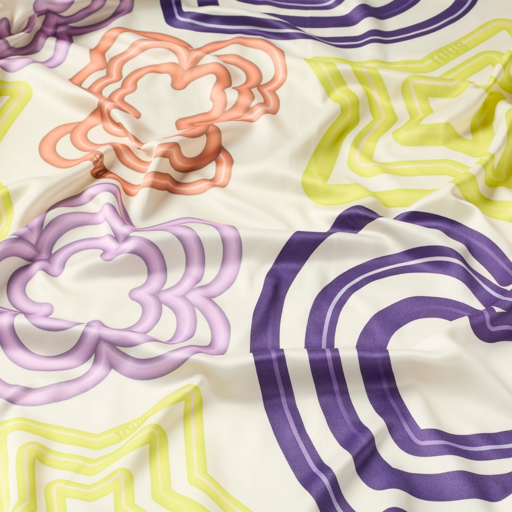 Beżowy poliestrowy szal TOUS Jelly