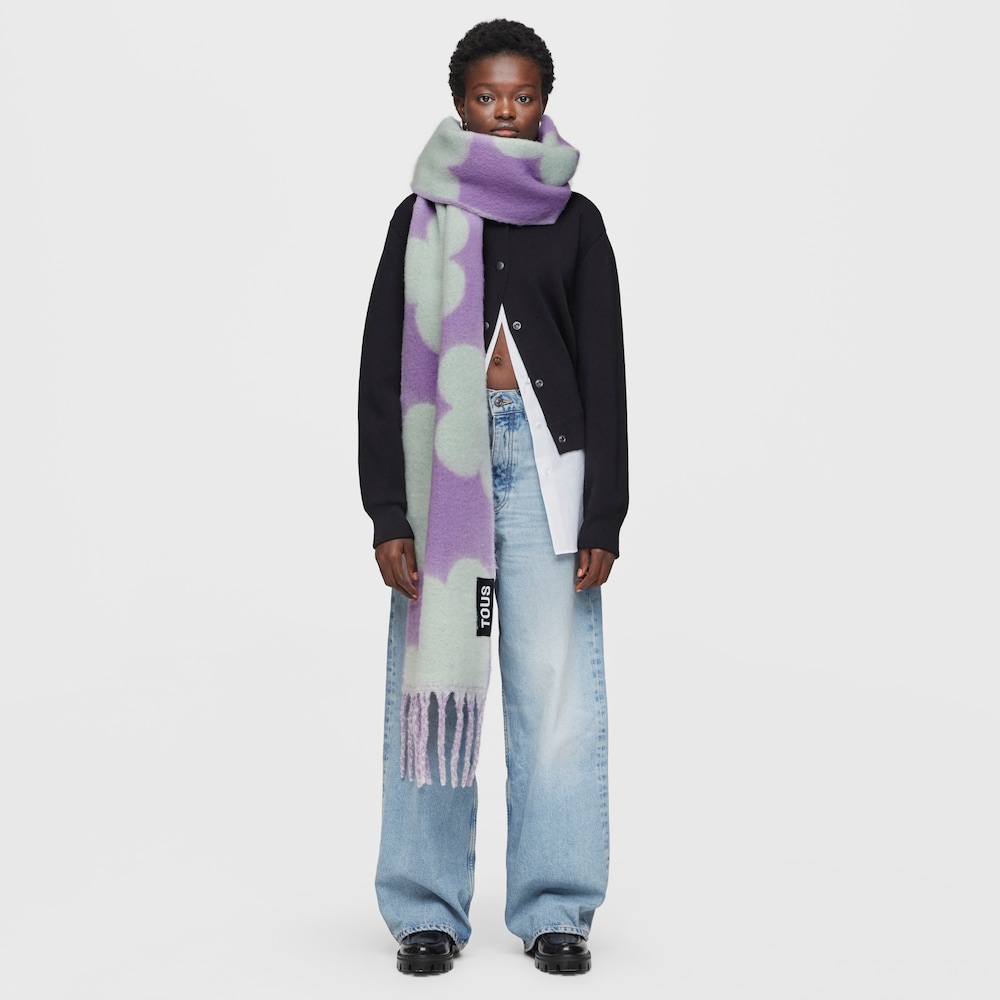 Bufanda menta TOUS Candy Flowers