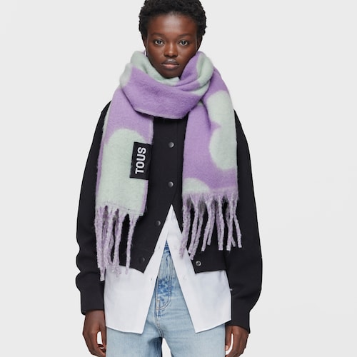 Mint green Muffler TOUS Candy Flowers