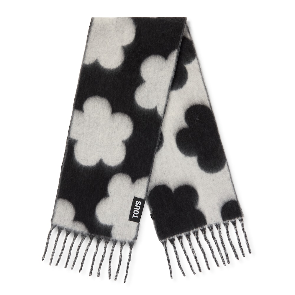 Black Muffler TOUS Candy Flowers Black Muffler TOUS Candy Flowers