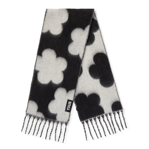 Bufanda negra TOUS Candy Flowers