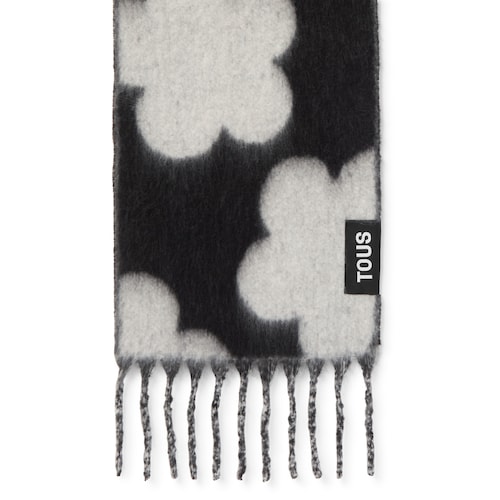 Bufanda negra TOUS Candy Flowers